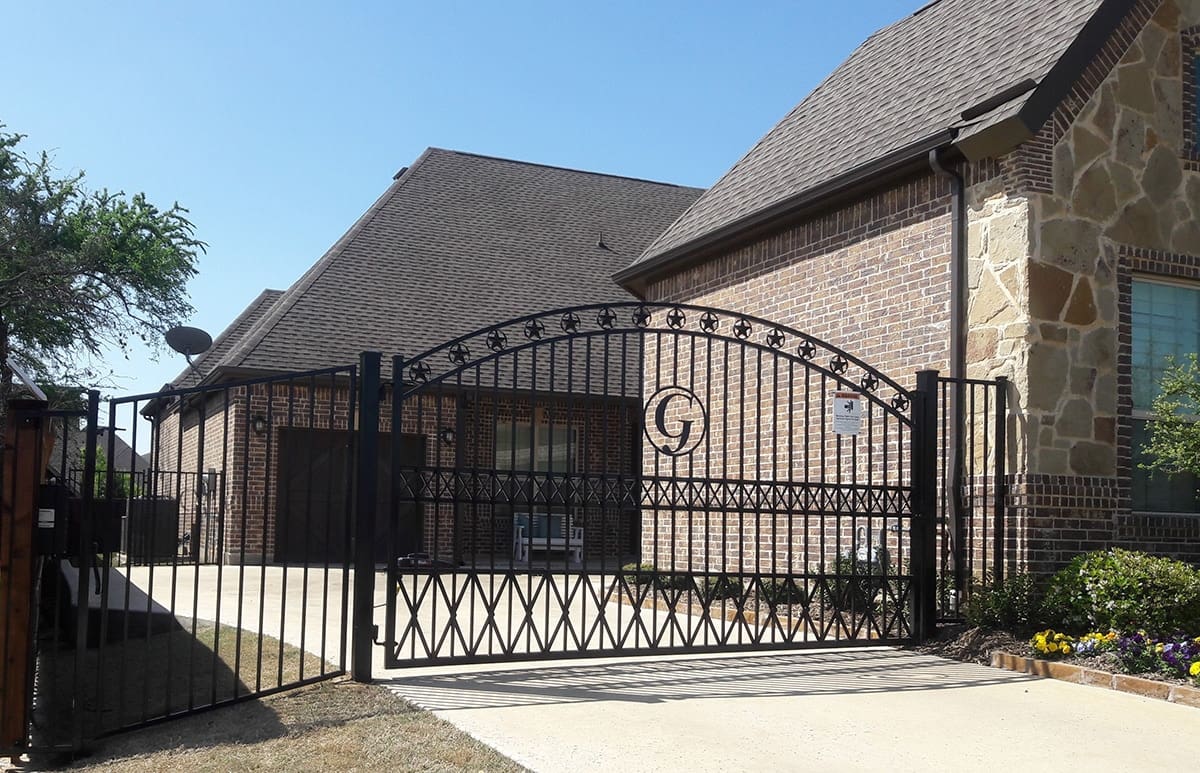 Ornamental Iron Driveway Gate | A and A Fence