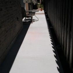 Residential concrete sidewalk